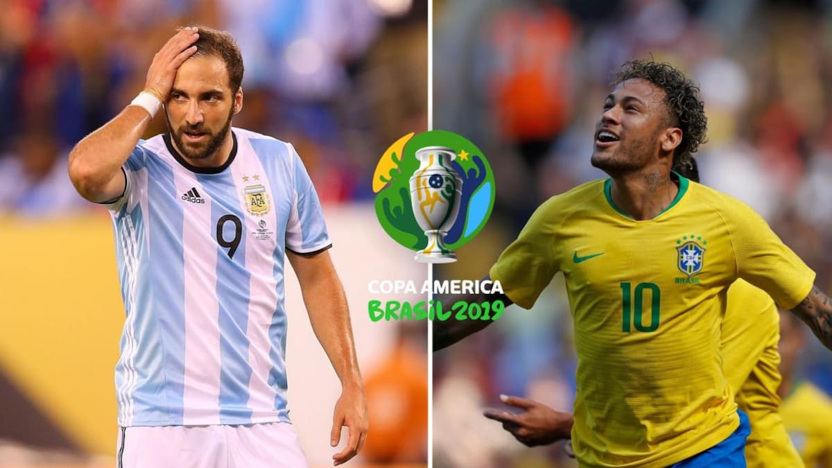 Higuaín y Neymar encabezan lista de grandes ausentes de la Copa América 2019