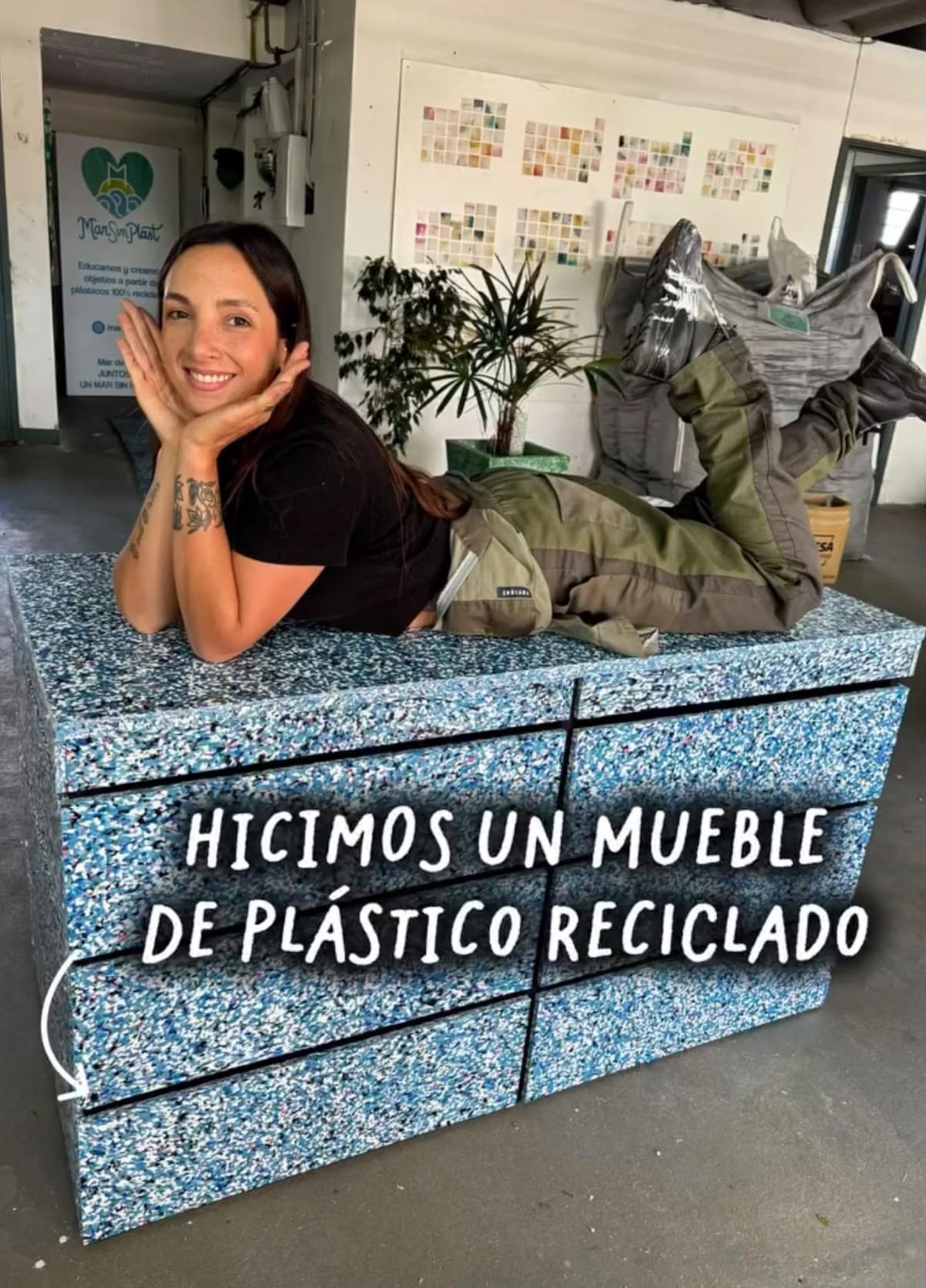 Josefina Diez, la emprendedora de Mar del Plata que recicla plástico.
