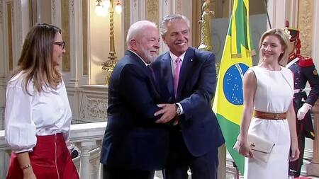 Alberto Fernández y Lula da Silva, foto captura de tv