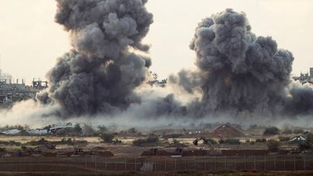 Ataques israelíes en Gaza. Foto: Reuters/Amir Cohen