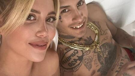 Wanda y L-Gante. Foto: Instagram/lgante_keloke