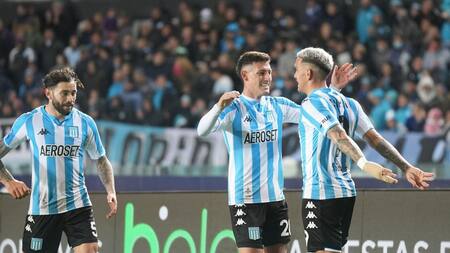 Gol de Racing, festejo, NA