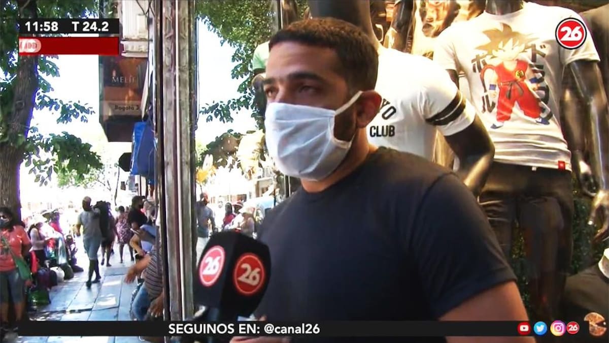 Comerciantes vs. manteros en avenida Avellaneda, CANAL 26