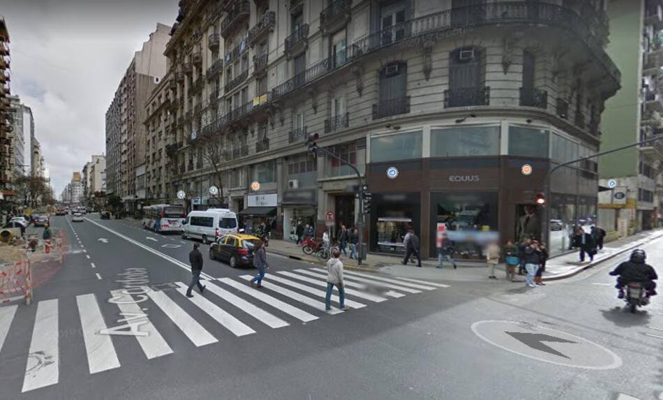 Avenida Córdoba, Microcentro. Foto: Google Maps