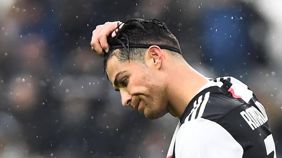Lamento de Cristiano Ronaldo en el empate entre Juventus y Sassuolo, REUTERS