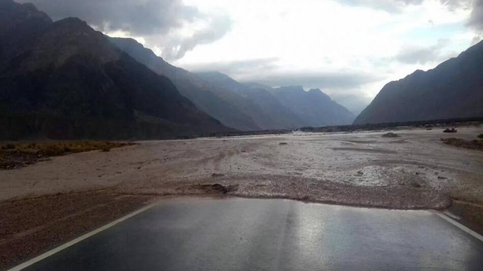 Alud de barro en Mendoza