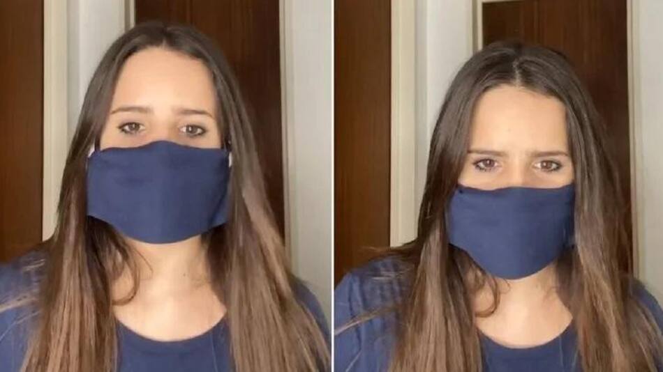 Sofi Morandi con tapabocas