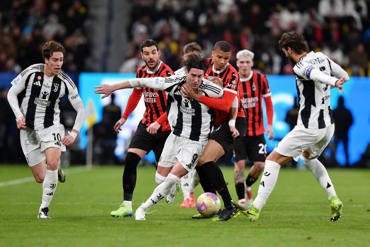 Milan vs Juventus, Supercopa Italia Foto: Reuters