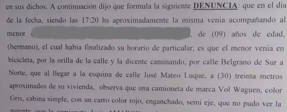 Parte de la denuncia a la Mole Moli. Foto: captura América TV.