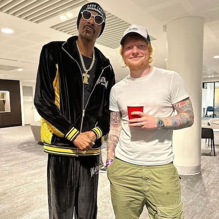 Snoop Dogg con Ed Sheeran. Foto: Instagram/teddysphotos