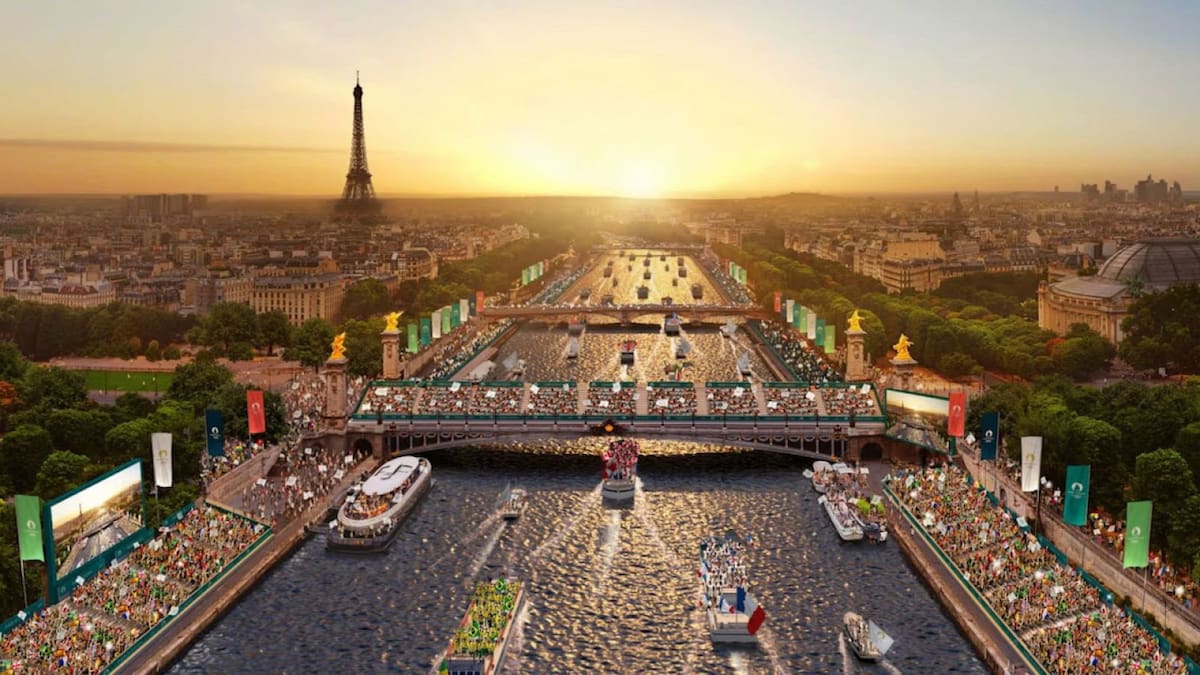 Ceremonia de apertura de los Juegos Olímpicos París 2024. Foto X.
