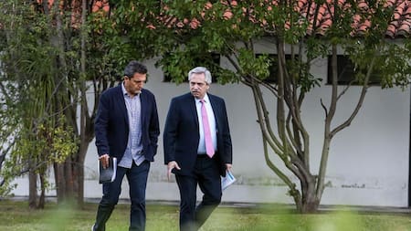 Alberto Fernández y Sergio Massa, NA