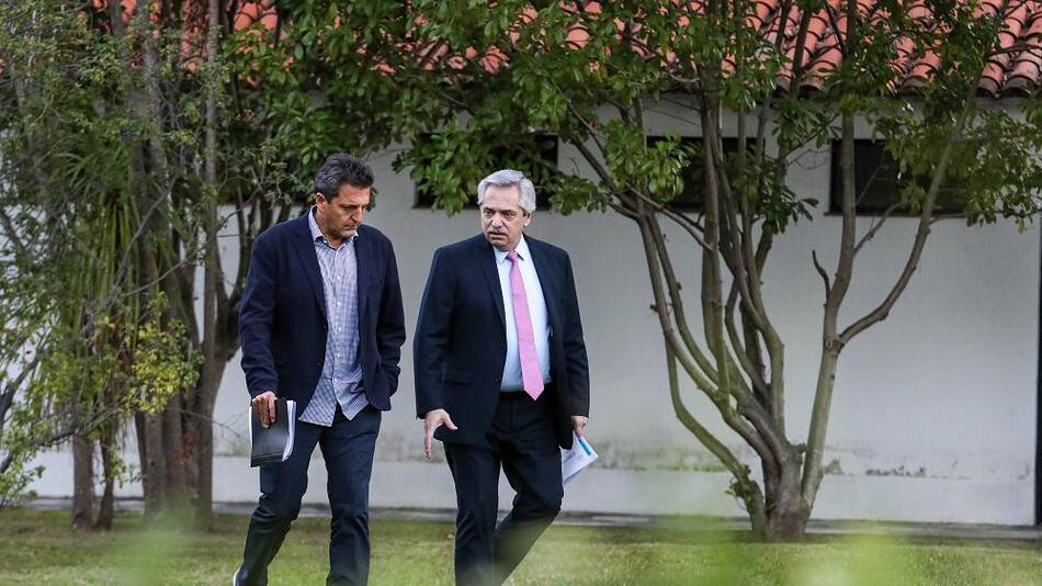 Alberto Fernández y Sergio Massa, NA