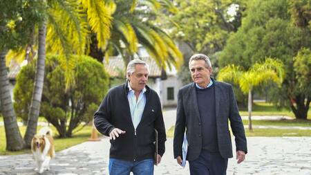 Alberto Fernández y Agustín Rossi, Gobierno, Olivos, NA