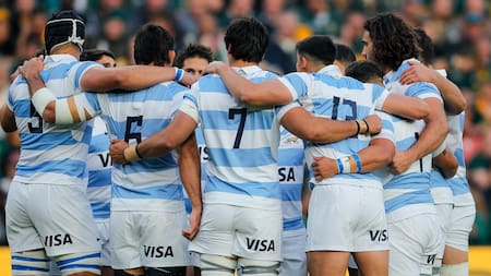 Los Pumas en el Mundial de rugby. Foto: NA