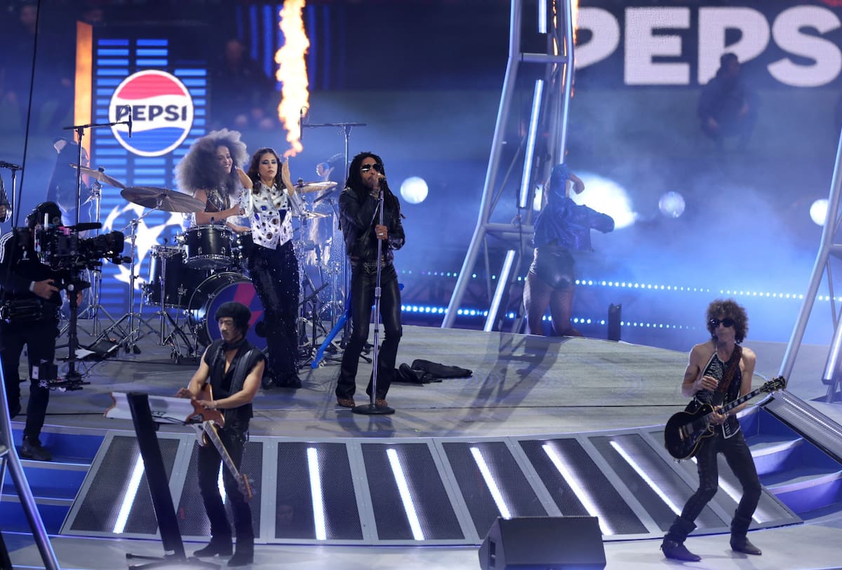 Show de Lenny Kravitz en Wembley. Foto: Reuters