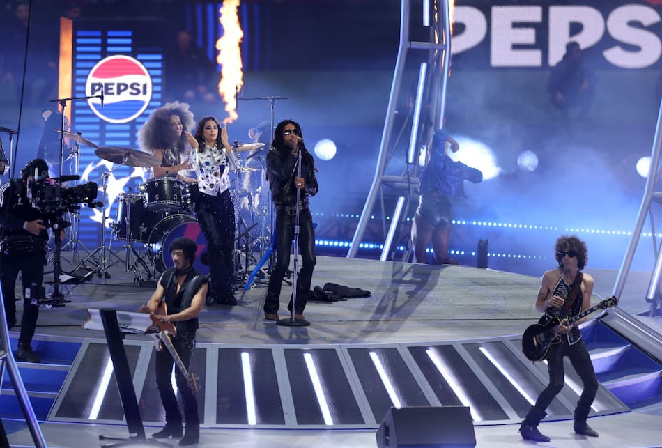 Show de Lenny Kravitz en Wembley. Foto: Reuters