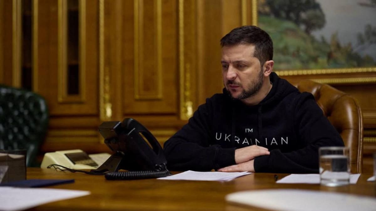 Comunicación de Volodimir Zelenski con el primer ministro indio. Foto: REUTERS.