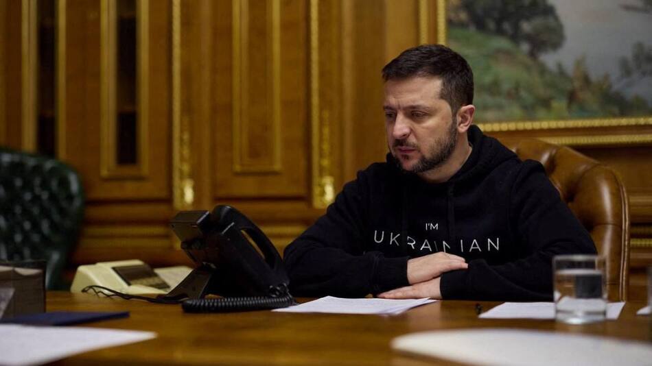 Comunicación de Volodimir Zelenski con el primer ministro indio. Foto: REUTERS.