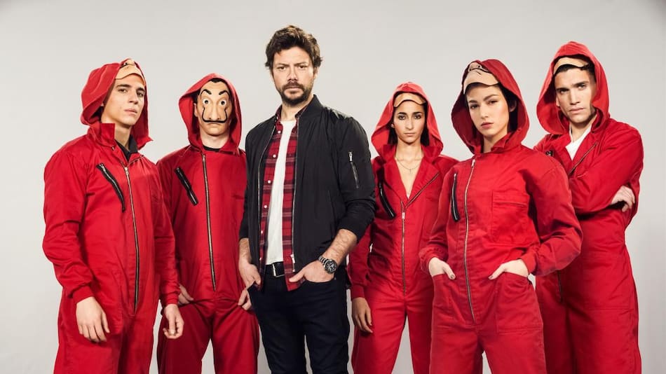 Los personajes de La casa de papel se convierten en los Simpson
