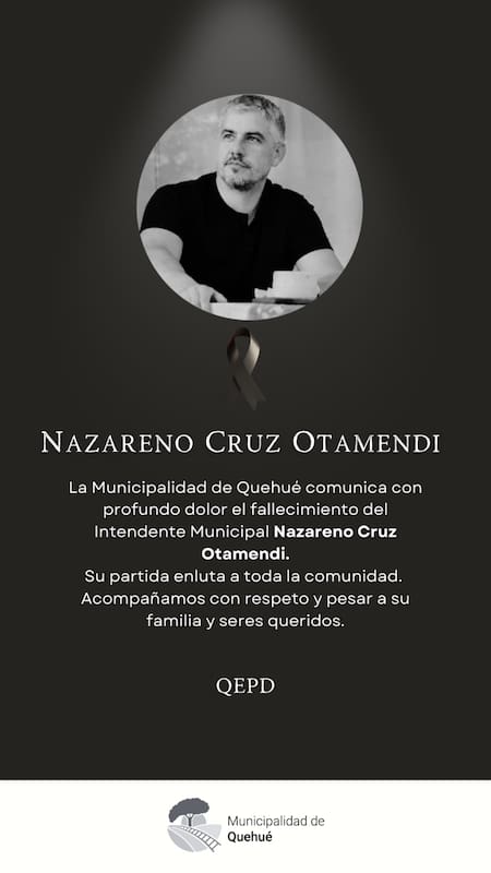 La despedida de Nazareno Cruz Otamendi.