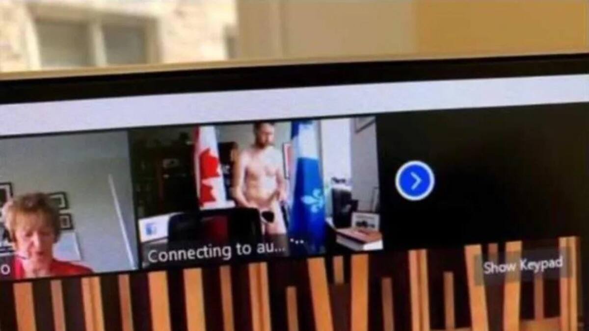 Escándalo total: un diputado apareció completamente desnudo en plena sesión virtual