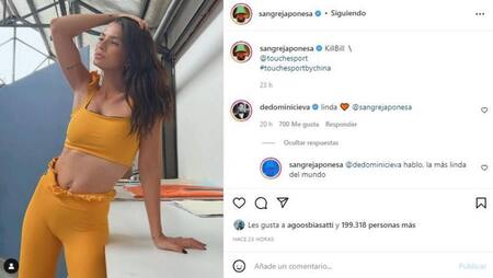 Mensaje de Eva De Dominici y la China Suárez en Instagram