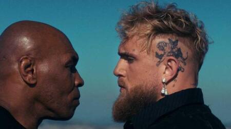 Mike Tyson y Jake Paul. Foto: Captura video.