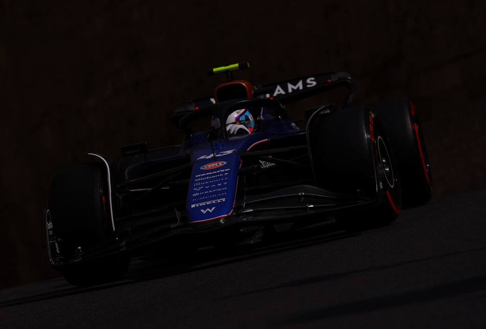 Franco Colapinto en el Gran Premio de Bakú. Foto: REUTERS.