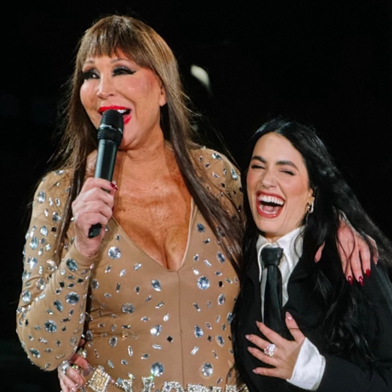 Moria Casán y Lali Espósito. Foto: X @yamidirtysoul