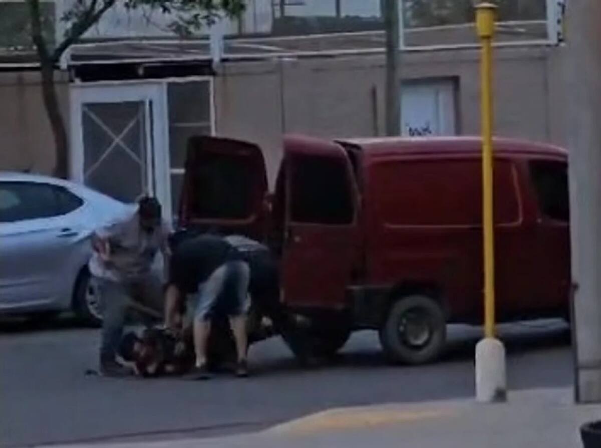 Imágenes del secuestro en Neuquén. Fuente: Captura