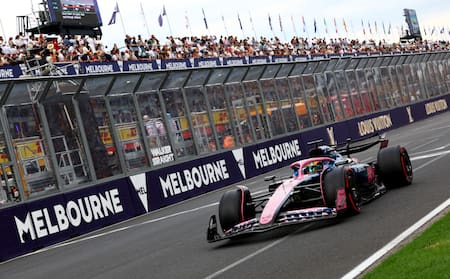 Pierre Gasly en el Gran Premio de Australia. Foto: REUTERS.