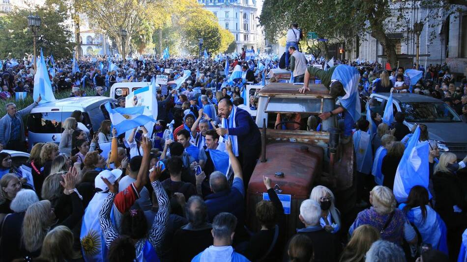 Marcha del campo al centro porteño, AGENCIA REUTERS