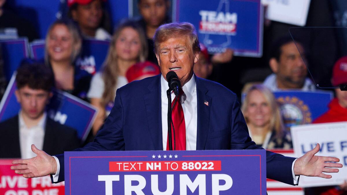 Donald Trump en la campaña presidencial para las elecciones 2024. Foto: Reuters