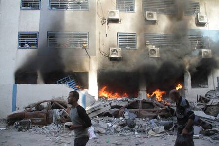 Destrucción en la Franja de Gaza por ataques de Israel. Foto: Reuters