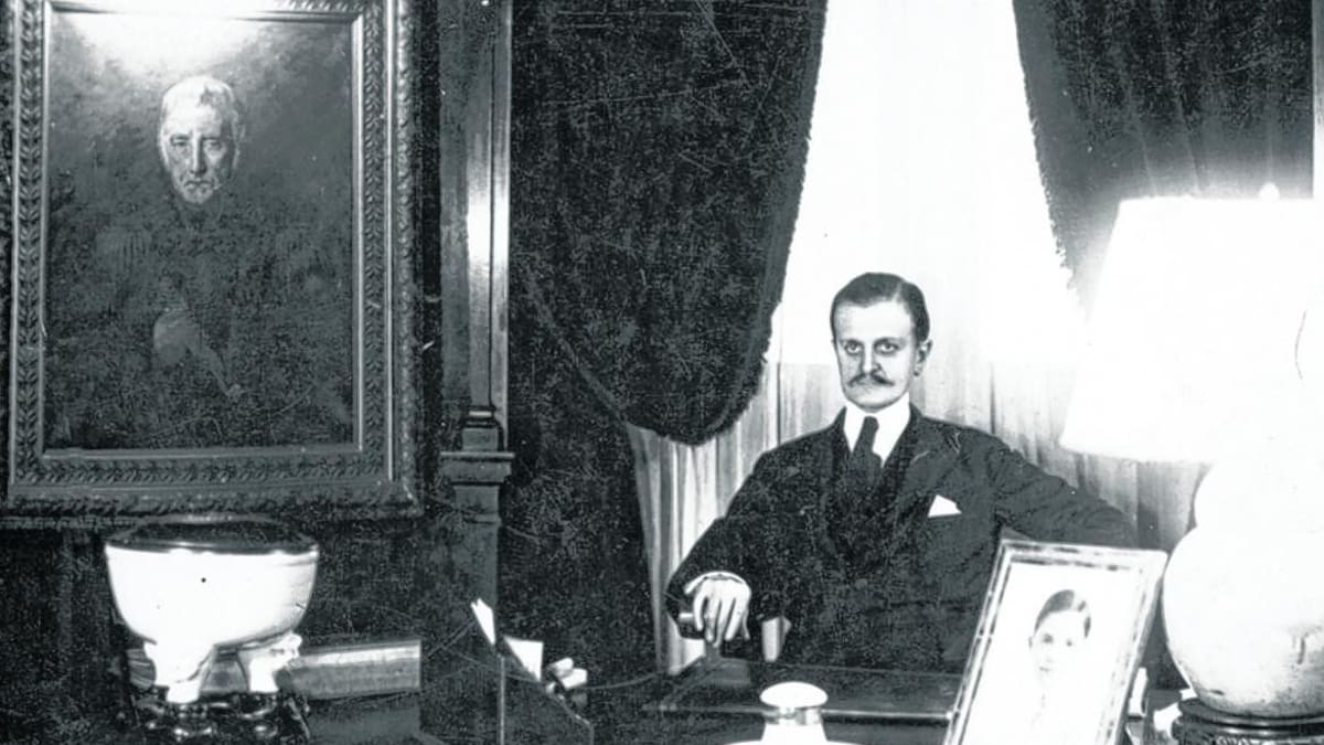 Carlos Saavedra Lamas, ganador del Premio Nobel de la Paz. Foto: Archivo General de la Nación.