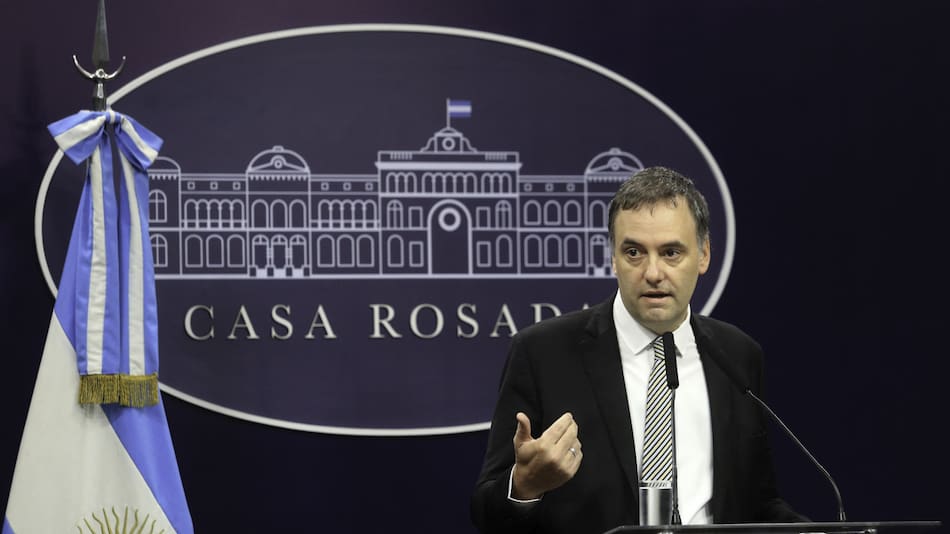 Manuel Adorni, vocero presidencial. Foto: NA.