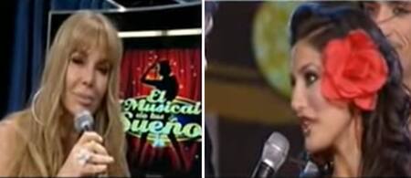 Graciela Alfano y Silvina Escudero en el Bailando 2009.