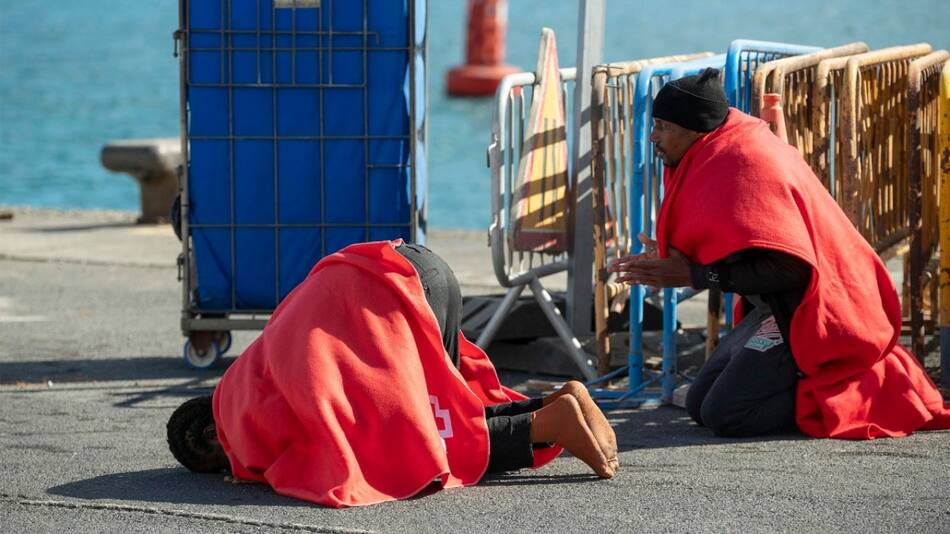 Migración ilegal en Europa. Foto: EFE
