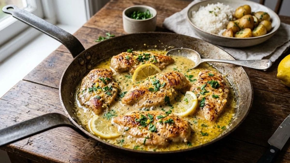 Receta de pollo al limón: cómo prepararla en 25 minutos