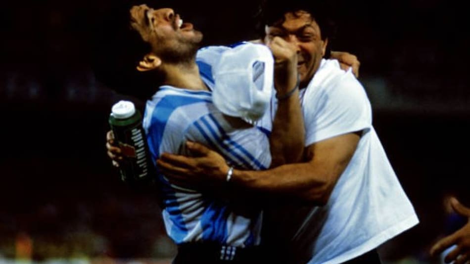Galíndez y Maradona. Foto: @IosuMardones10
