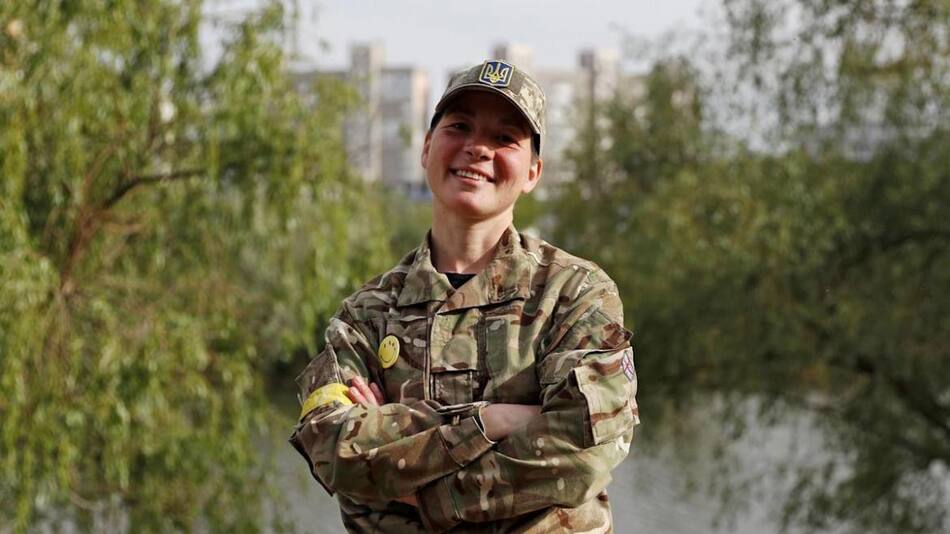 Tania Bondarenko, Guerra entre Rusia y Ucrania, mujer soldado, Foto AFP