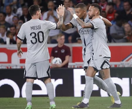 Neymar, Mbappé y Messi en el PSG. Foto: Instagram @neymarjr