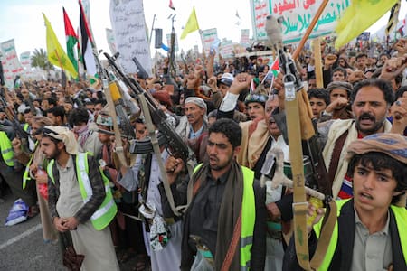 Rebeldes hutíes de Yemen. Foto: Reuters.