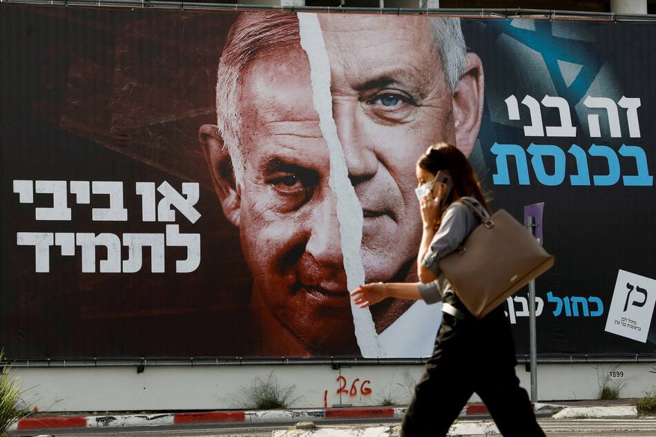 Beny Gantz llamó a convocar elecciones por el "mal gobierno" de Netanyahu. Foto: Reuters