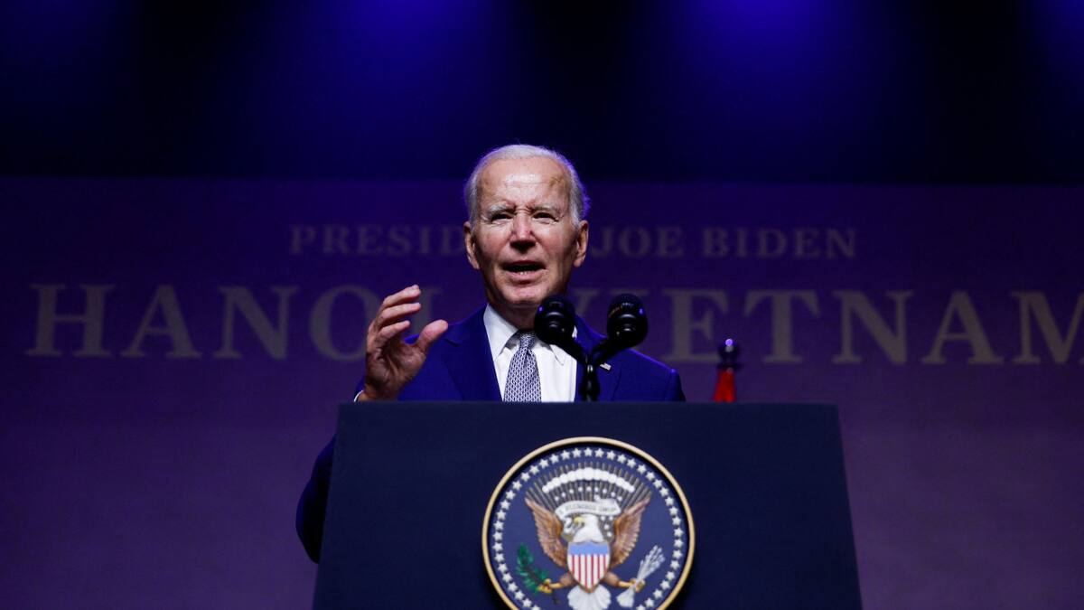 Joe Biden en Vietnam. Foto: Reuters.