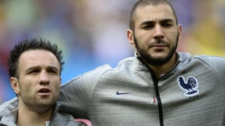 Mathieu Valbuena y Karim Benzema