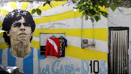 La casa natal de Maradona en Villa Fiorito. Foto: Reuters