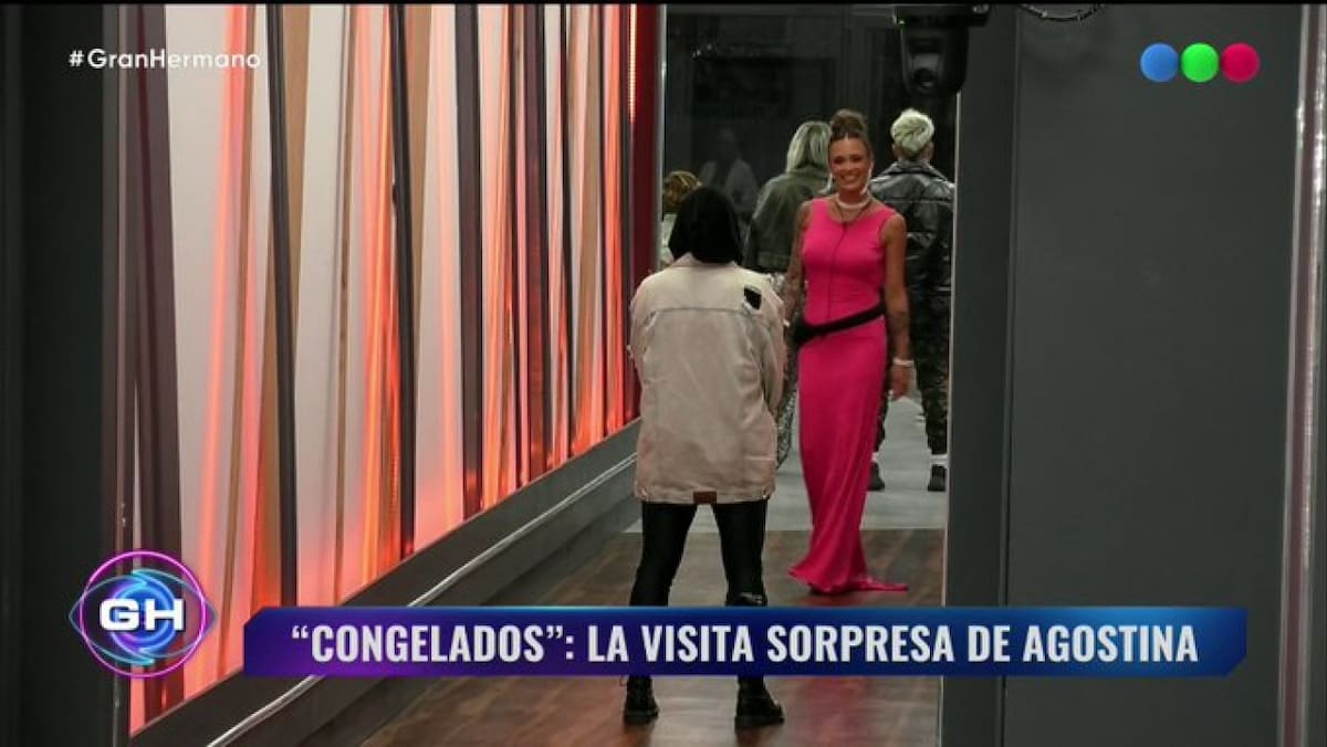 El reencuentro entre Agostina y Furia. Foto: X/GranHermanoAr