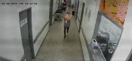 Robo de bebé en Paraguay. Fuente: Captura video
